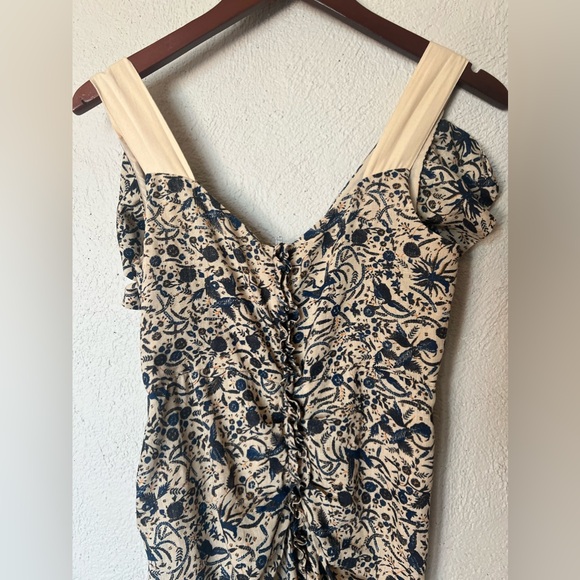 Isabel Marant Etoile Topaz Ruffled Printed Linen Mini Dress - Picture 12 of 16